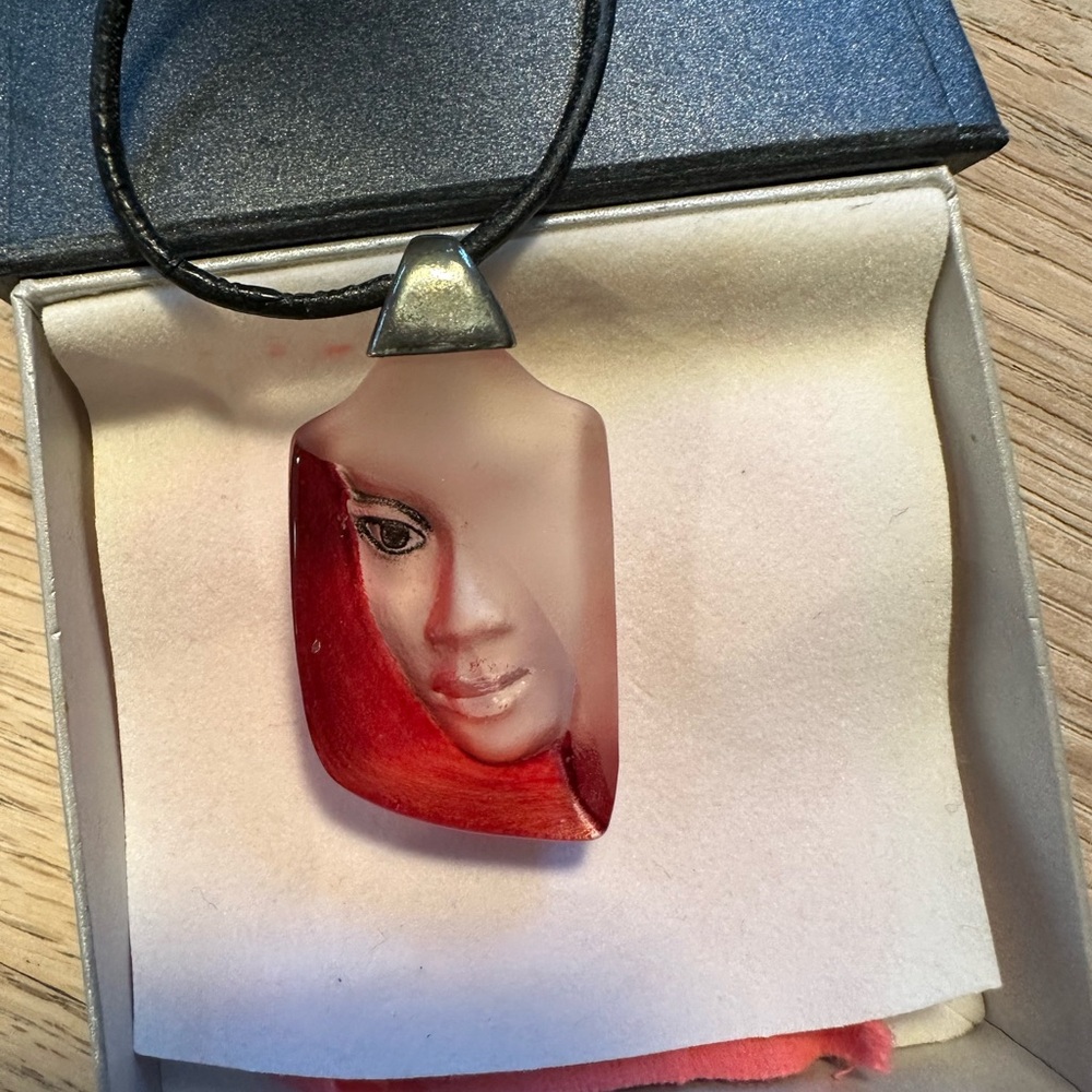 Mats Jonasson Red Mazzai necklace vintage